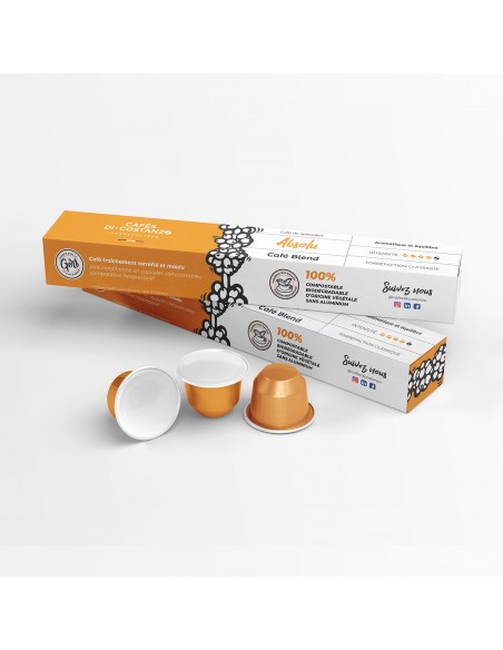 Café capsules ABSOLU Compatibles Nespresso x10