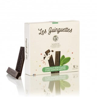 Les Guinguettes Chocolat noir fourrées Menthe - Maison Guinguet